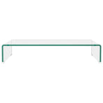 TV Stand/Monitor Riser Glass Clear 70x30x13 cm