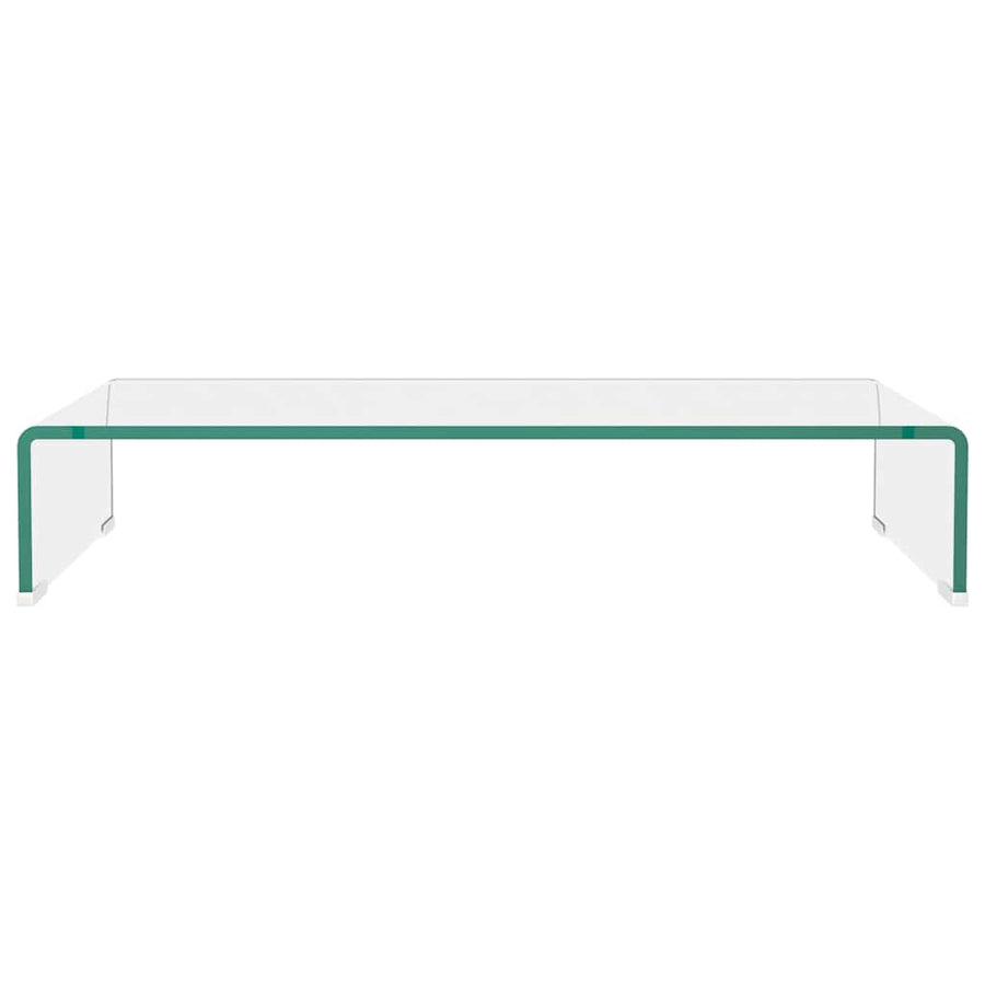 TV Stand/Monitor Riser Glass Clear 70x30x13 cm