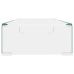 TV Stand/Monitor Riser Glass Clear 70x30x13 cm
