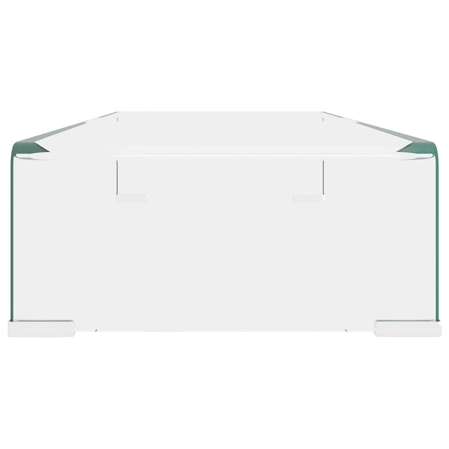 TV Stand/Monitor Riser Glass Clear 70x30x13 cm