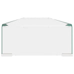 TV Stand/Monitor Riser Glass Clear 120x30x13 cm