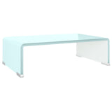 TV Stand/Monitor Riser Glass Green 40x25x11 cm - Front View