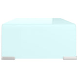 TV Stand/Monitor Riser Glass Green 40x25x11 cm