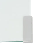 Coffee Table Tempered Glass 49.5x50x45 cm Clear - 45-Degree Angle