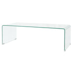 Coffee Table Tempered Glass 98x45x30 cm Clear