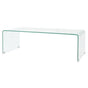 Coffee Table Tempered Glass 98x45x30 cm Clear