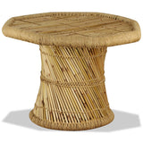 Coffee Table Bamboo Octagon 60x60x45 cm - Side View