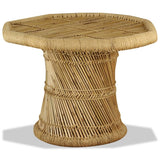 Coffee Table Bamboo Octagon 60x60x45 cm - Top-Down View