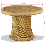 Coffee Table Bamboo Octagon 60x60x45 cm - Extra Image