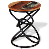 End Table Solid Reclaimed Wood - 45-Degree Angle