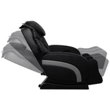 Massage Chair Black Faux Leather - Rear View
