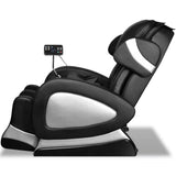 Massage Chair with Super Screen Black Faux Leather - Top-Down View
