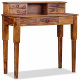 Writing Desk with 5 Drawers Solid Acacia Wood 90x40x90 cm - 45-Degree Angle
