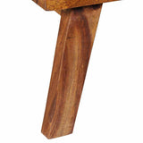 Side Cabinet Solid Acacia Wood 60x35x76 cm - Low Angle