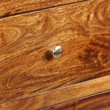 Side Cabinet Solid Acacia Wood 60x35x76 cm