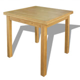 Extendable Table Oak 170x85x75 Cm - Top-Down View