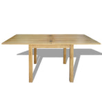 Extendable Table Oak 170x85x75 Cm