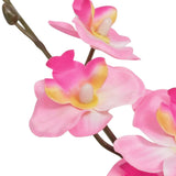 Artificial Orchid Plant with Pot 30 cm Pink - Front View
