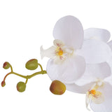 Artificial Orchid Plant with Pot 65 cm White - Front View