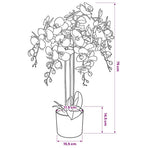 Artificial Orchid Plant with Pot 75 cm White