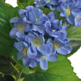 Artificial Hydrangea Plant with Pot 60 cm Blue - Front View