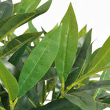 Artificial Bay Tree Plant with Pot 125 cm Green - Front View
