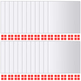 24 pcs Mirror Tiles Square Glass - Front View