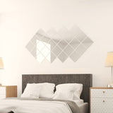 24 pcs Mirror Tiles Square Glass - Side View