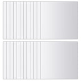 24 pcs Mirror Tiles Square Glass
