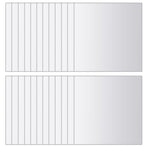 24 pcs Mirror Tiles Square Glass