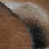 Bench Goatskin Leather Teak - Rear View