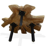 Coffee Table Genuine Teak 80x70x38 cm