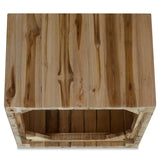 Coffee Table Genuine Teak 50x50x35 cm - 45-Degree Angle
