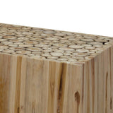 Coffee Table Genuine Teak 90x50x30 cm - 45-Degree Angle