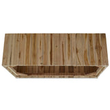 Coffee Table Genuine Teak 90x50x30 cm - Rear View