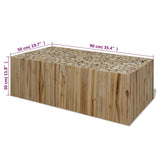 Coffee Table Genuine Teak 90x50x30 cm - Close-Up Angle