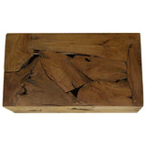 Coffee Table 90x50x30 cm Genuine Teak Brown - Top-Down View