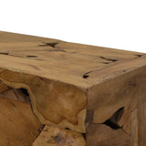 Coffee Table 90x50x30 cm Genuine Teak Brown - 45-Degree Angle