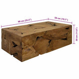 Coffee Table 90x50x30 cm Genuine Teak Brown