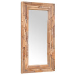 Decorative Mirror Teak 120x60 cm Rectangular