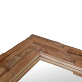 Decorative Mirror Teak 120x60 cm Rectangular - Extra Image