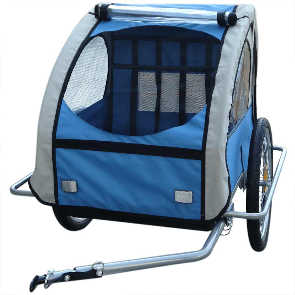 Bike Trailer with Extra Connector Blue 36 kg