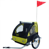Bike Trailer with Extra Connector Yellow 36 kg - Front View