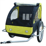 Bike Trailer with Extra Connector Yellow 36 kg