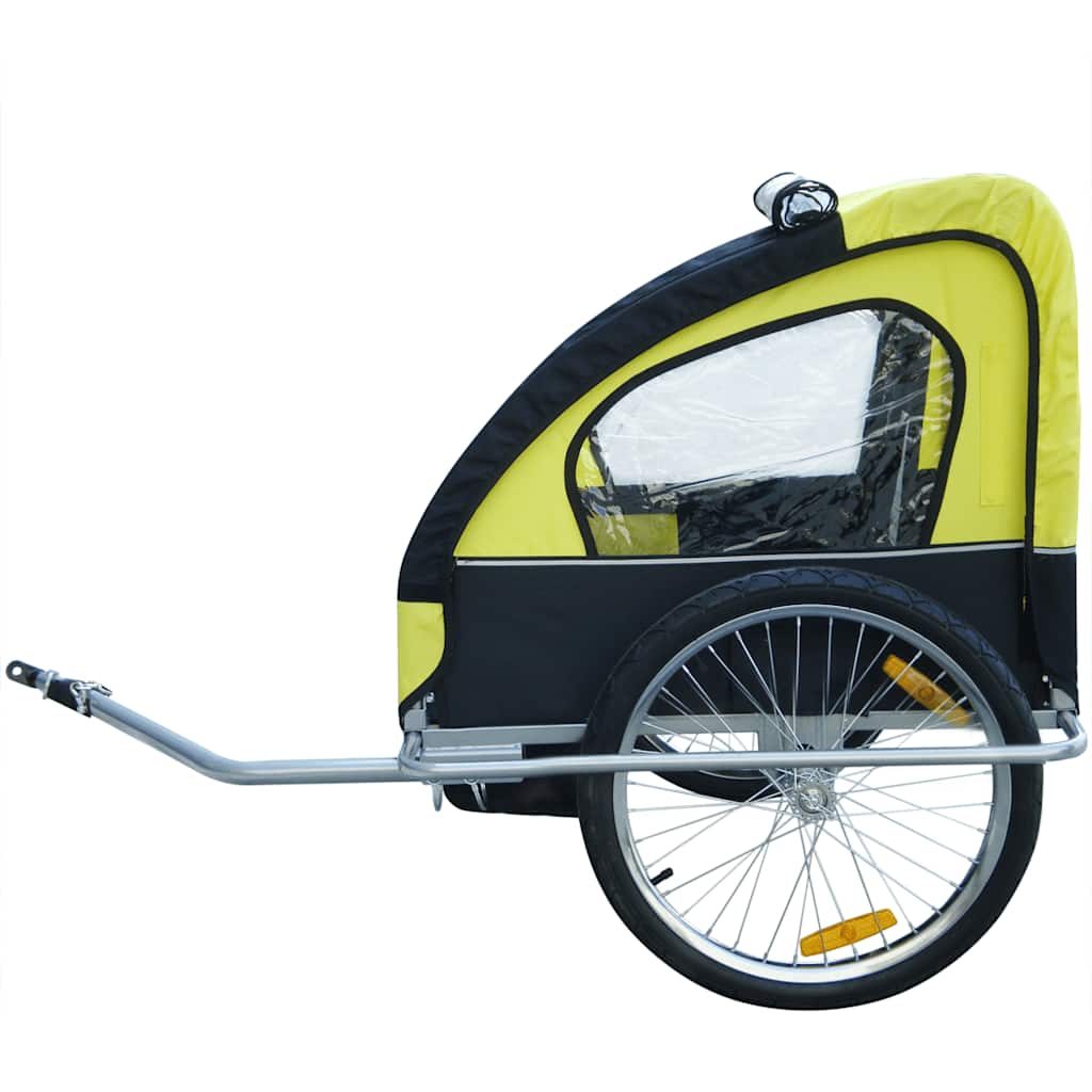 Bike Trailer with Extra Connector Yellow 36 kg