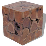 Stools 2 pcs Brown 40x40x45 cm Solid Teak Wood
