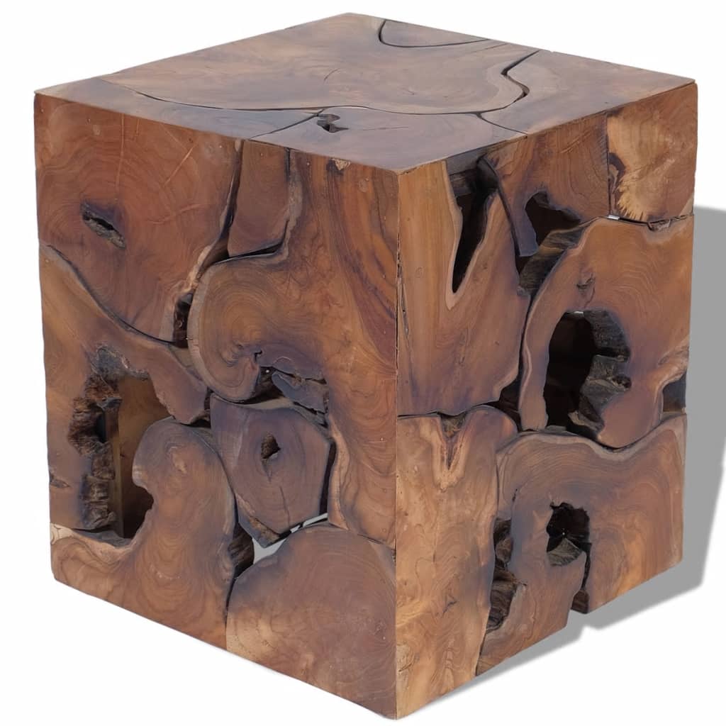 Stools 2 pcs Brown 40x40x45 cm Solid Teak Wood