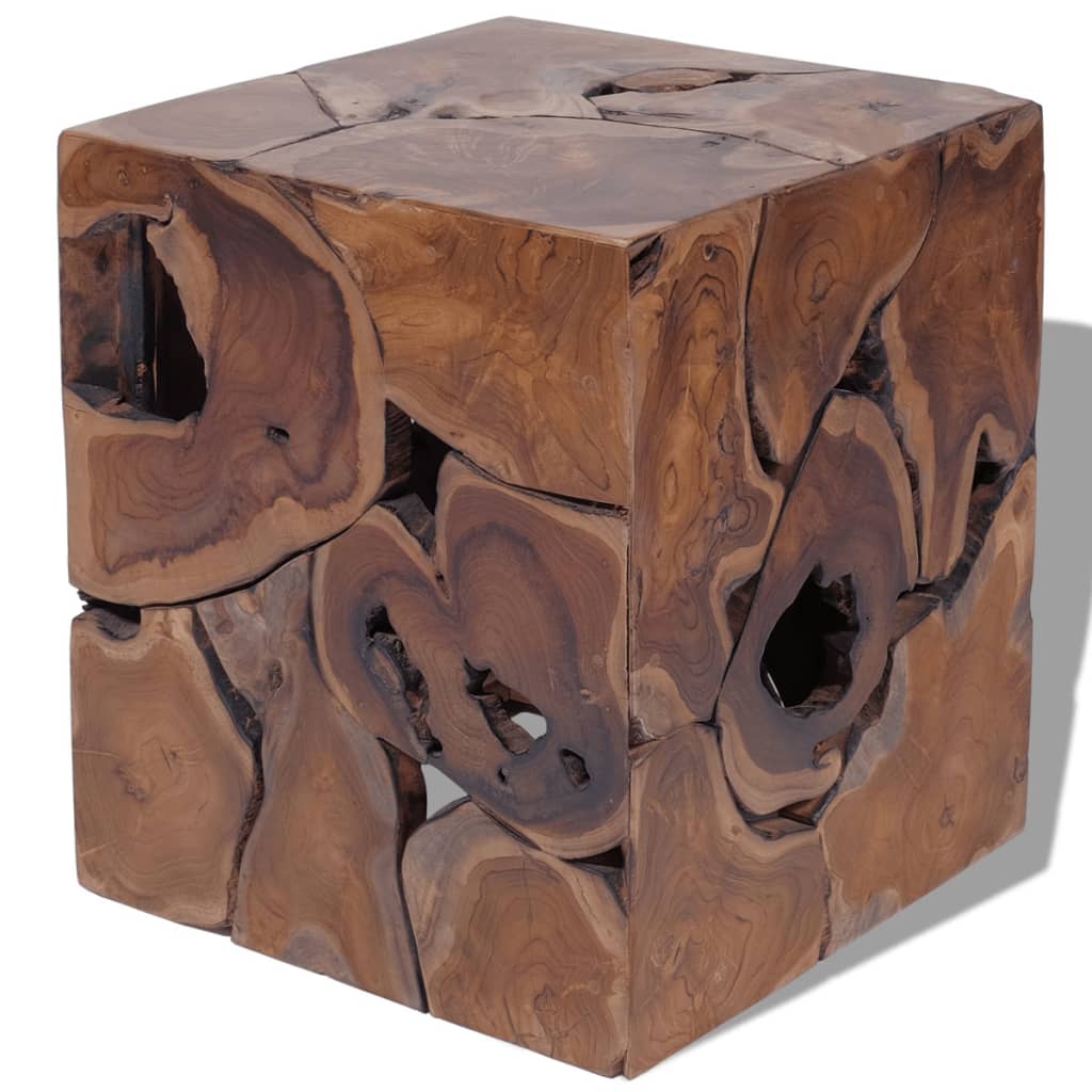 Stools 2 pcs Brown 40x40x45 cm Solid Teak Wood