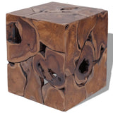 Stools 2 pcs Brown 40x40x45 cm Solid Teak Wood