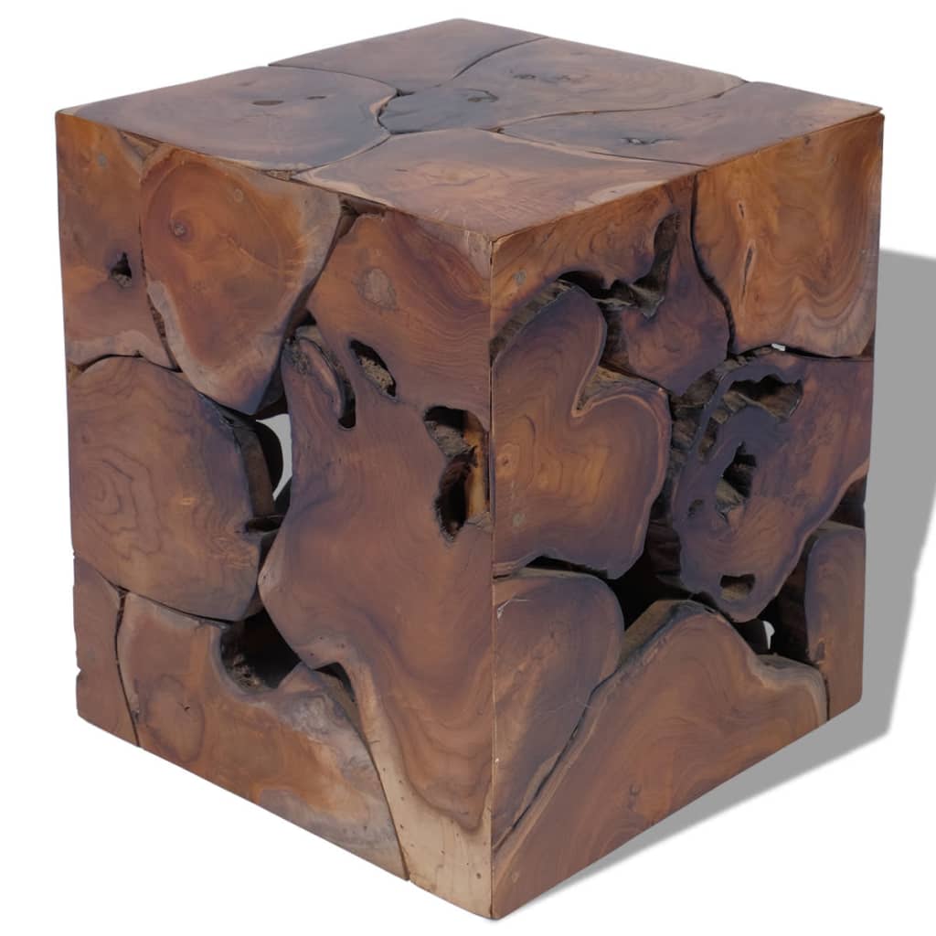 Stools 2 pcs Brown 40x40x45 cm Solid Teak Wood